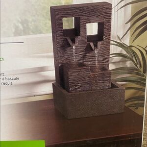 Brown Indoor Tabletop Fountain -